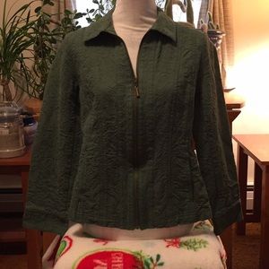 Green Blazer Cold Water Creek